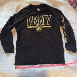Fanatics Army Football Long Sleeve T-shirt Black Size XL